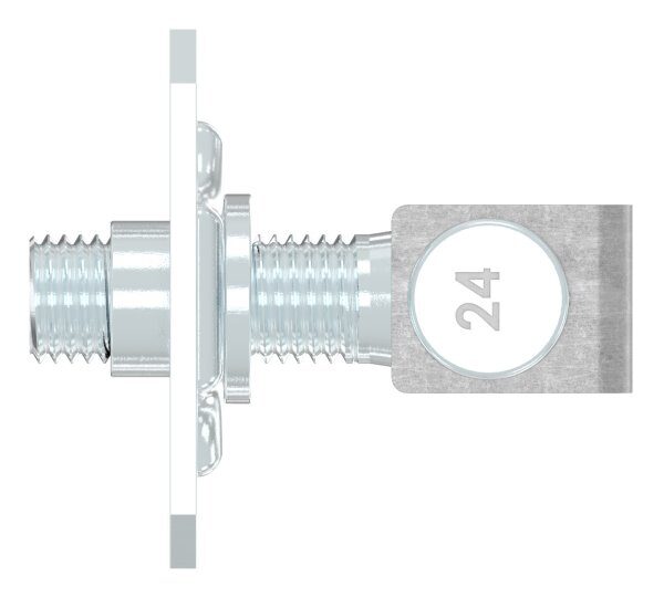 Torband M24 verstellbar, mit Befestigungsplatte, galvanisch verzinkt, Tragkraft: 225kg