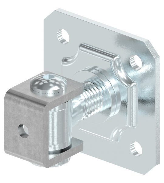 Torband M24 verstellbar, mit Befestigungsplatte, galvanisch verzinkt, Tragkraft: 225kg