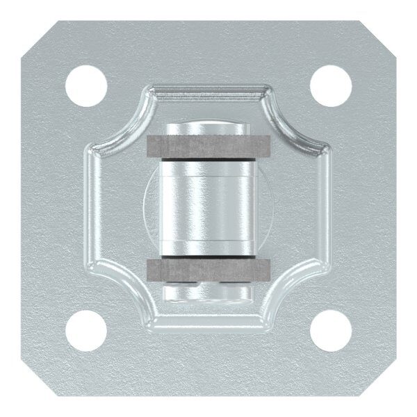Torband M18 verstellbar, mit Befestigungsplatte, galvanisch verzinkt, Tragkraft: 125kg