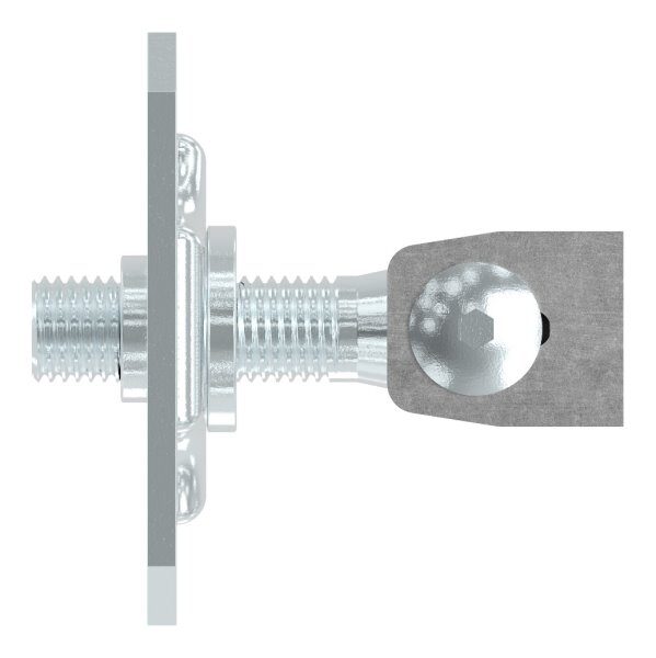 Torband M18 verstellbar, mit Befestigungsplatte, galvanisch verzinkt, Tragkraft: 125kg