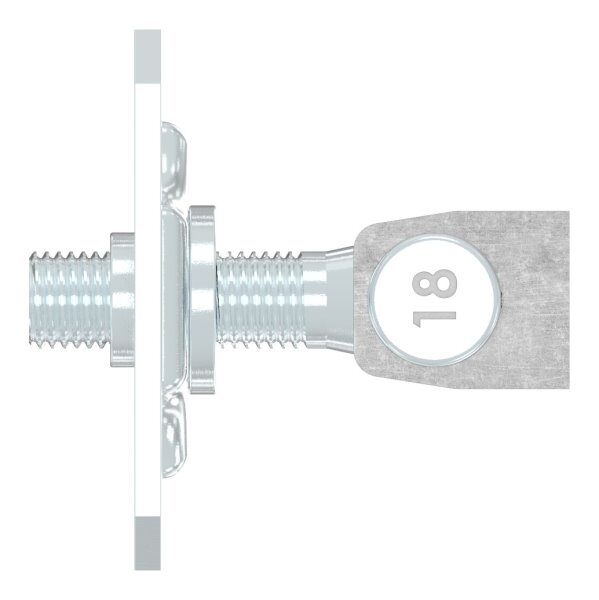 Torband M18 verstellbar, mit Befestigungsplatte, galvanisch verzinkt, Tragkraft: 125kg