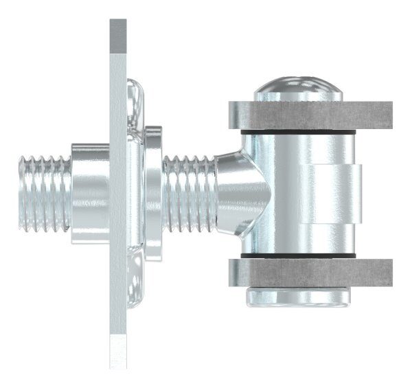 Torband M22 verstellbar, mit Befestigungsplatte, galvanisch verzinkt, Tragkraft: 220kg