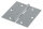 Scharnier 80x80mm mit festem Zapfen, verzinkt