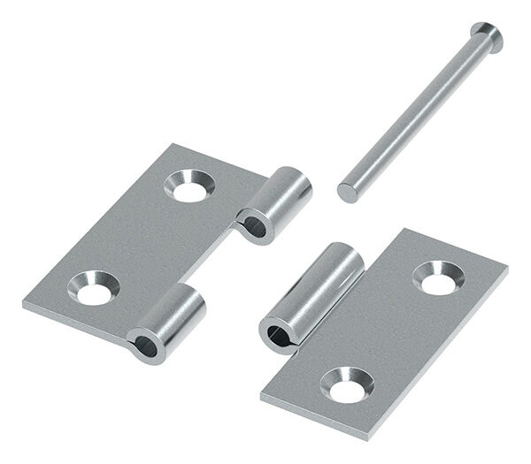 Scharnier 50x50mm mit herausnehmbaren Zapfen, verzinkt