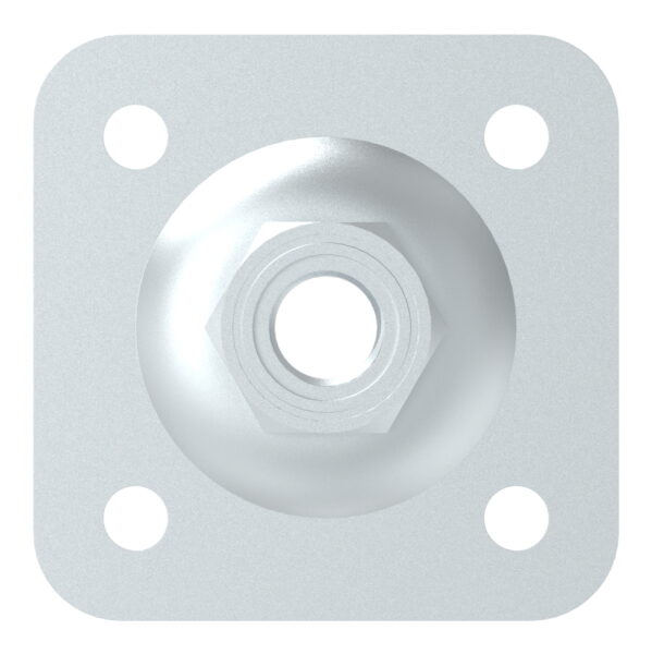 Verstellbare Mauerplatte für M20, 100x100x19mm, verzinkt