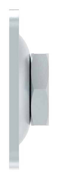 Verstellbare Mauerplatte für M18, 80x80x19mm, verzinkt