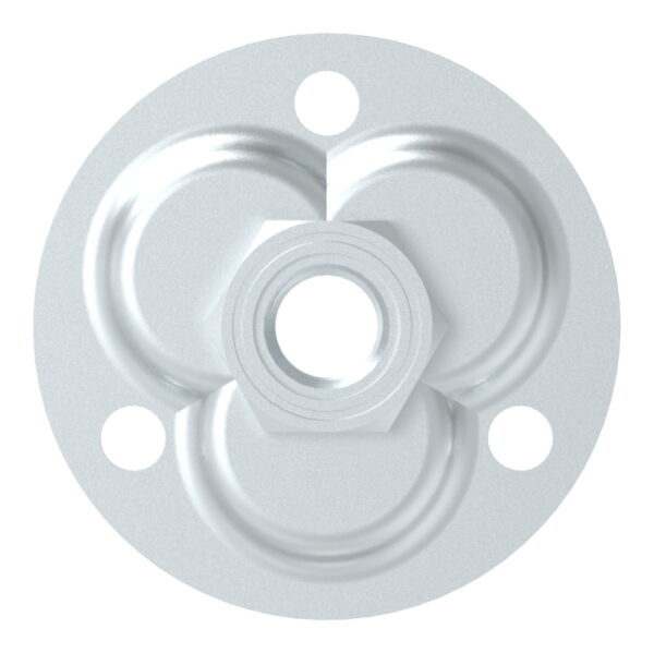 Verstellbare Mauerplatte für M20, Ø 100x19mm, verzinkt