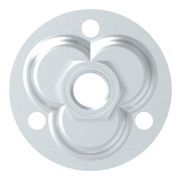 Verstellbare Mauerplatte für M24, Ø 100x19mm, verzinkt