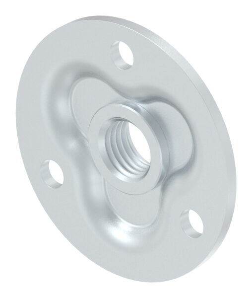 Verstellbare Mauerplatte für M24, Ø 100x19mm, verzinkt