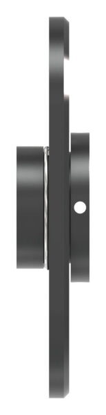 Aluminium-Montageplatte oval: zum Schrauben....