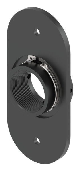 Aluminium-Montageplatte oval: zum Schrauben. Größe 65x140mm mit
2 Bohrungen Ø 6,5mm mit
Anzuwenden für folgende Bänder: 
SM-S / 57-S / 57SF-S / 108-S / 108SF-S