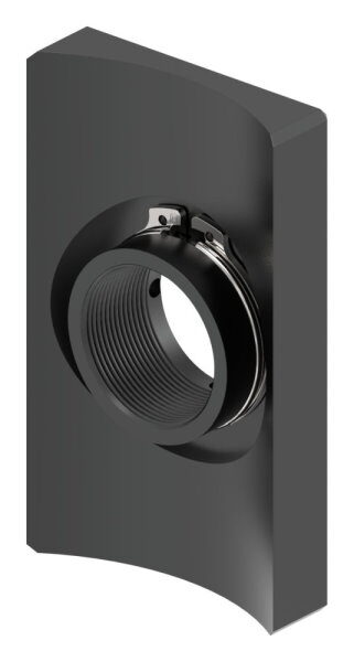 Eisen-Montageplatte eckig zum Schweißen an Rundrohr, Nennweite 4"-5". 
Größe 70x120mm mit
Anzuwenden für folgende Bänder: 
SM-W / 57-W / 57SF-W / 108-W / 108SF-W
Info: Montageplatte nachträglich gegen Korrosion schützen!