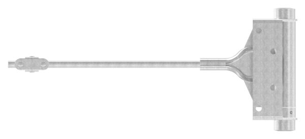 Türschließer, Hebellänge  235mm, für Türen bis 40 kg, Edelstahl  V2A