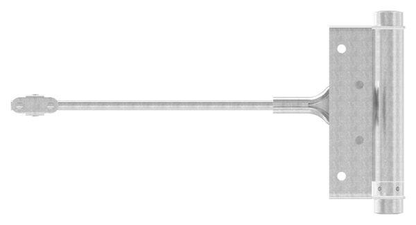 Türschließer, Hebellänge  235mm, für Türen bis 60 kg, Edelstahl  V2A