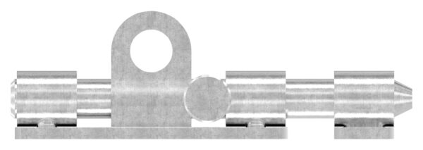 Torriegel zum Anschrauben, verriegelbar mit Vorhängeschloss, Edelstahl V2A, L: 100mm