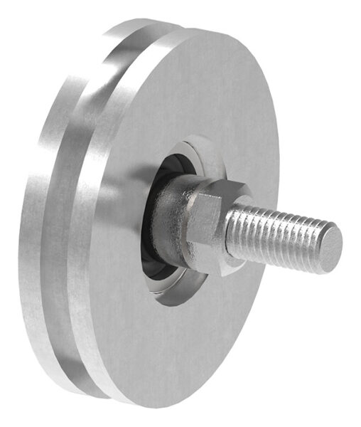 Schiebetorrolle 98mm mit U-Rille 8x8mm, mit einem...