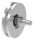 Schiebetorrolle 98mm mit U-Rille 8x8mm, mit einem Kugellager, verzinkt, Tragkraft 220kg