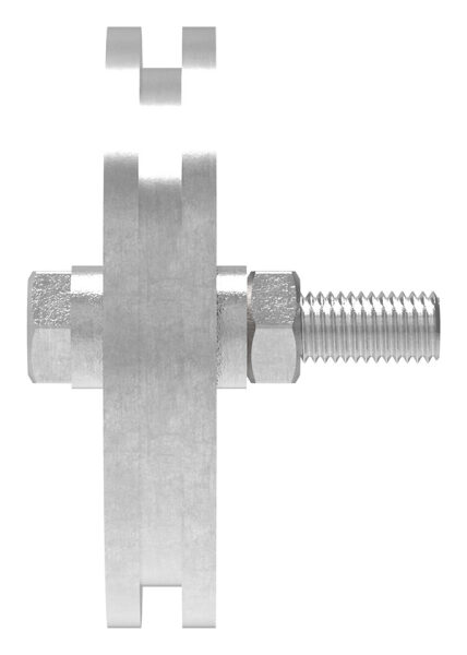 Schiebetorrolle 117mm mit U-Rille 8x8mm, mit einem...