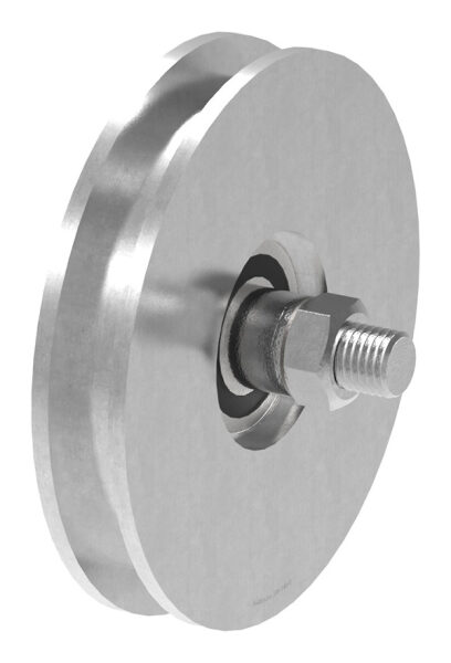 Schiebetorrolle 137mm mit U-Rille 16x10mm, mit einem...