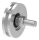 Schiebetorrolle 78mm mit U-Rille 8x8mm, mit einem Kugellager, verzinkt, Tragkraft 200kg