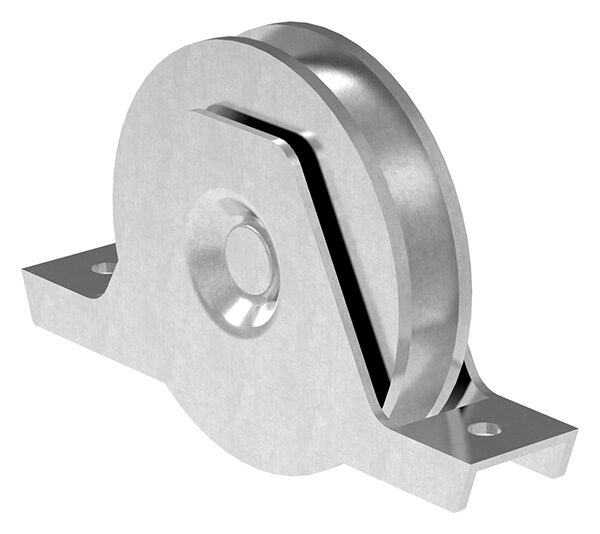 Schiebetorrolle 117mm mit U-Rille 16x10mm, mit einem...