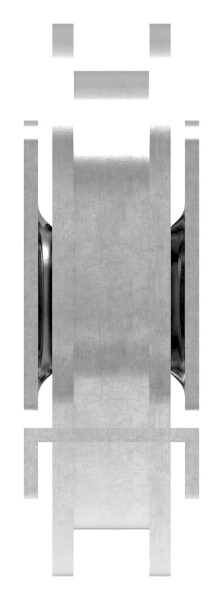 Schiebetorrolle 117mm mit U-Rille 16x10mm, mit einem...