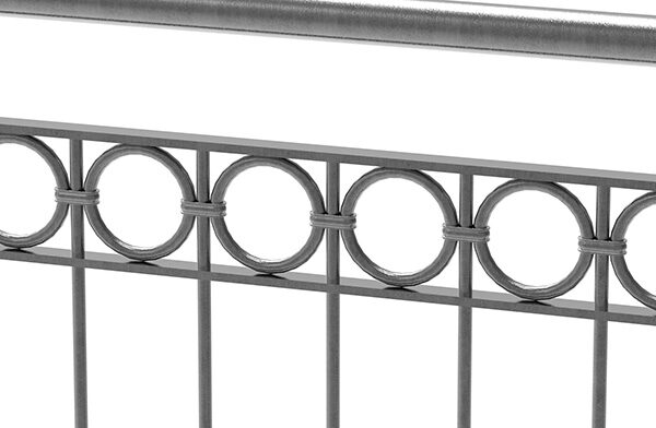Brüstungsgitter, Verzierung Ringe aus 12mm rund,...