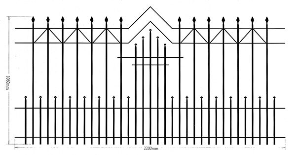 Zaunfeld, 1060x2200mm
