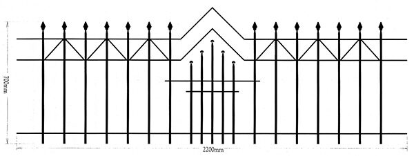 Zaunfeld, 700x2200mm