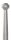 Zaunstab Ø 12mm, H: 120mm, konisch, Knopf eckig