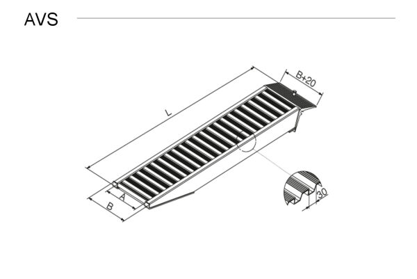 Verladeschiene Aluminium AVS 80 | 3060 mm | Tragkraft 1090 kg | Ideal für Fahrzeuge und Baumaschinen