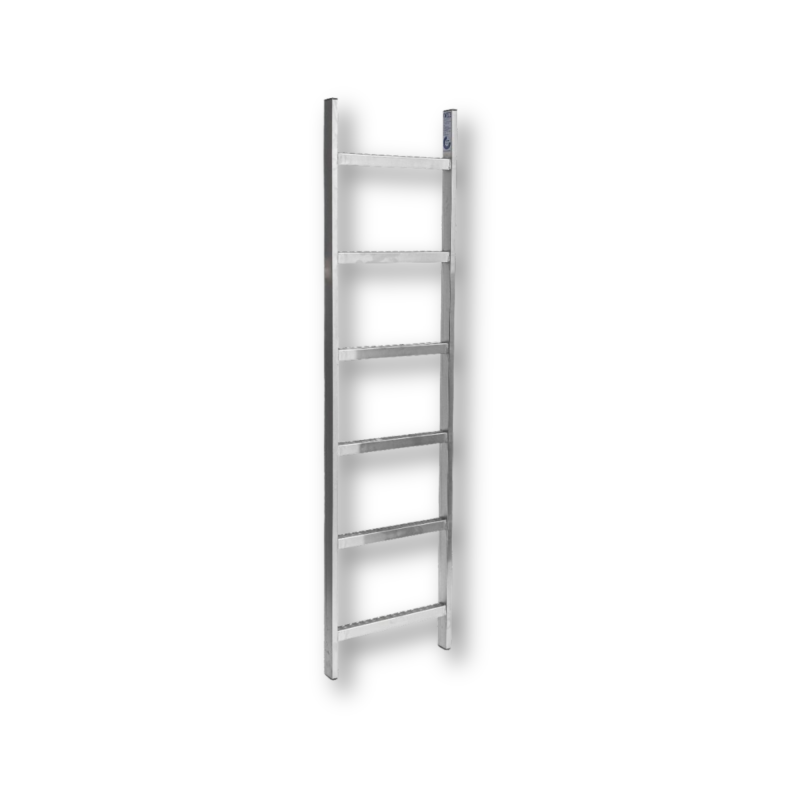 Schachtleiter Stahl verzinkt | 300 mm Lichte Weite | Holm 50x20 mm | Längen 560-5880 mm