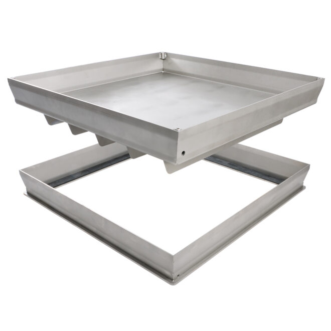 Schachtabdeckung auspflasterbar | PKW befahrbar | Stahl feuerverzinkt | ST-SOLID | 600x600 mm | 800x800 mm | 1000x1000 mm | Kanalabdeckung