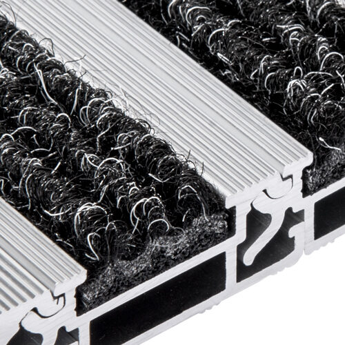 Aluminium Eingangsmatte Alu BaseLine | Nadelfilz | 10mm | Sauberlauf Fußmatte nach Maß