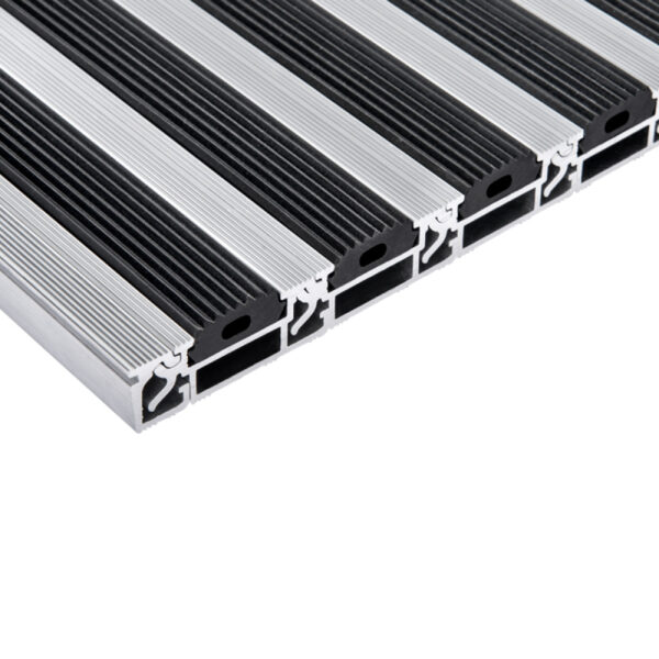 Aluminium Eingangsmatte Alu ProLine | Gummileiste | 22mm...