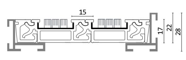 Aluminium Eingangsmatte Alu ProLine | Bürstenleiste | 22mm | Sauberlauf Fußmatte nach Maß