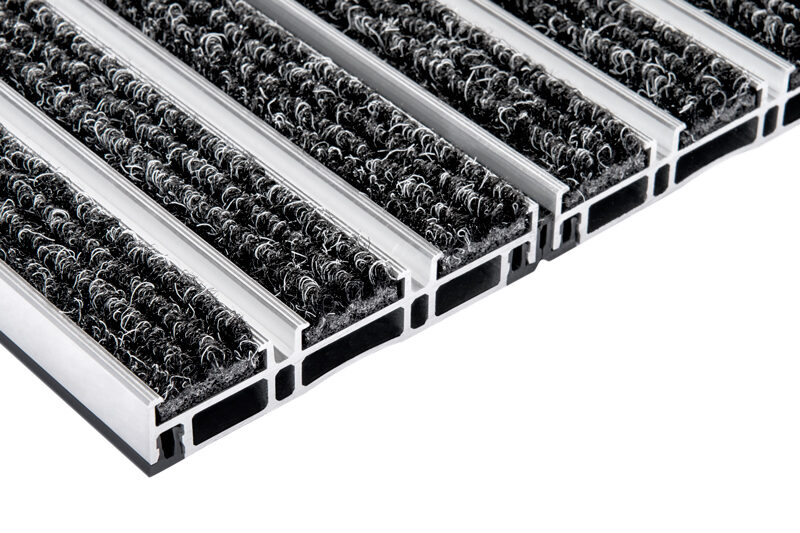 Aluminium Eingangsmatte Alu Link | Nadelfilz | 22mm | Sauberlauf Fußmatte nach Maß