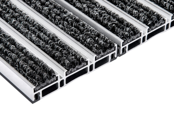 Aluminium Eingangsmatte Alu Link | Nadelfilz | 22mm | Sauberlauf Fußmatte nach Maß