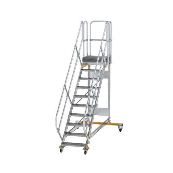 Plattformtreppe 45° fahrbar Stufenbreite 600 mm 10...