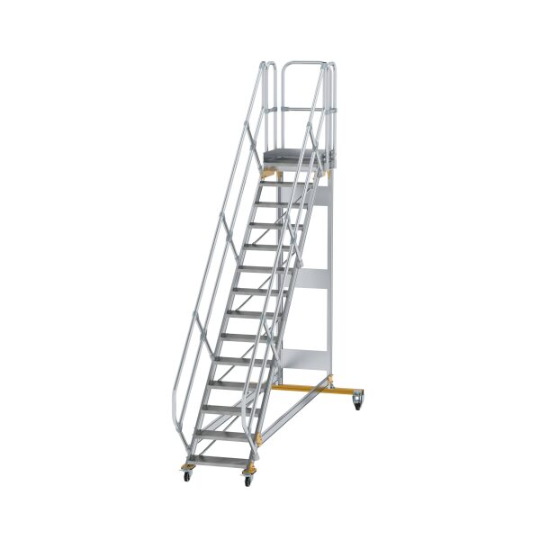 Plattformtreppe 45° fahrbar Stufenbreite 600 mm 14...