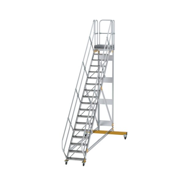 Plattformtreppe 45° fahrbar Stufenbreite 600 mm 18...