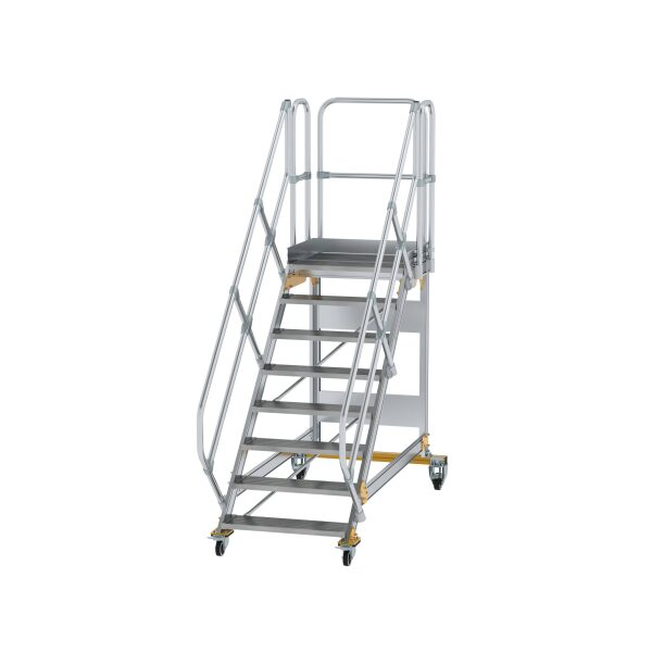 Plattformtreppe 45° fahrbar Stufenbreite 800 mm 8...