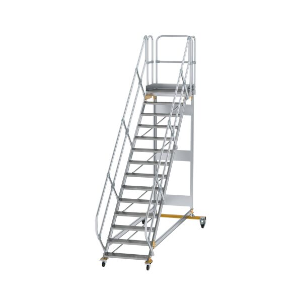 Plattformtreppe 45° fahrbar Stufenbreite 800 mm 14...