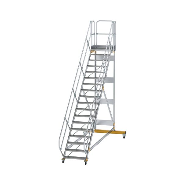 Plattformtreppe 45° fahrbar Stufenbreite 800 mm 18...