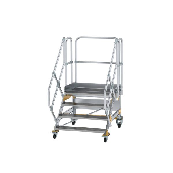 Plattformtreppe 45° fahrbar Stufenbreite 1000mm 4...