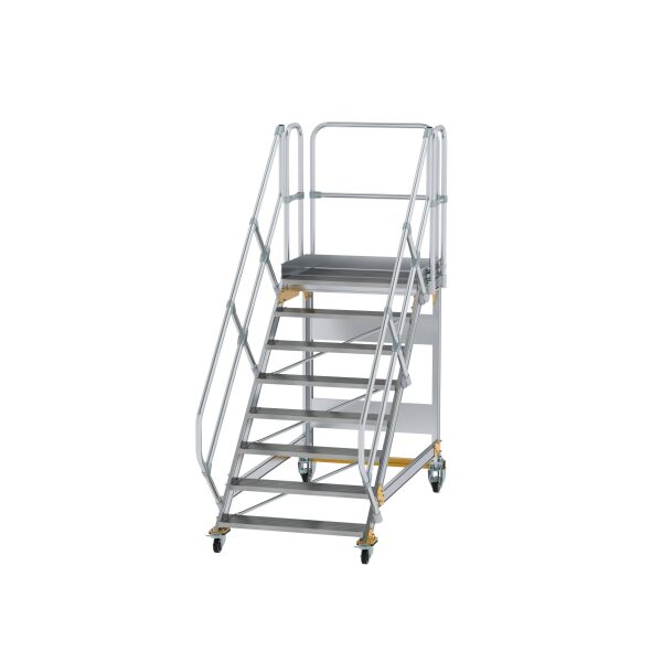 Plattformtreppe 45° fahrbar Stufenbreite 1000mm 8...