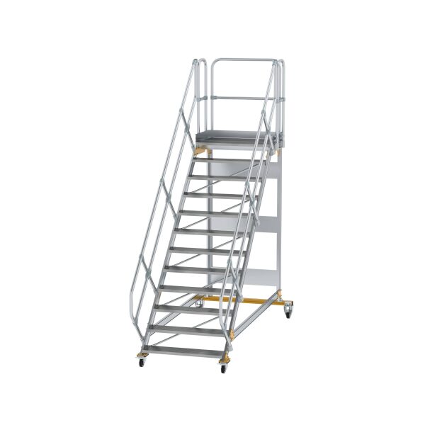 Plattformtreppe 45° fahrbar Stufenbreite 1000mm 12...