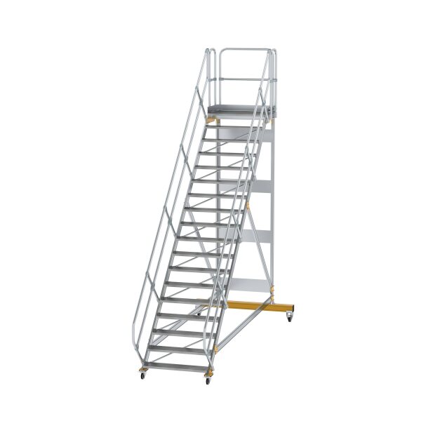 Plattformtreppe 45° fahrbar Stufenbreite 1000mm 18...