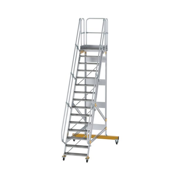 Plattformtreppe fahrbar 60° Stufenbreite 800 mm 15...