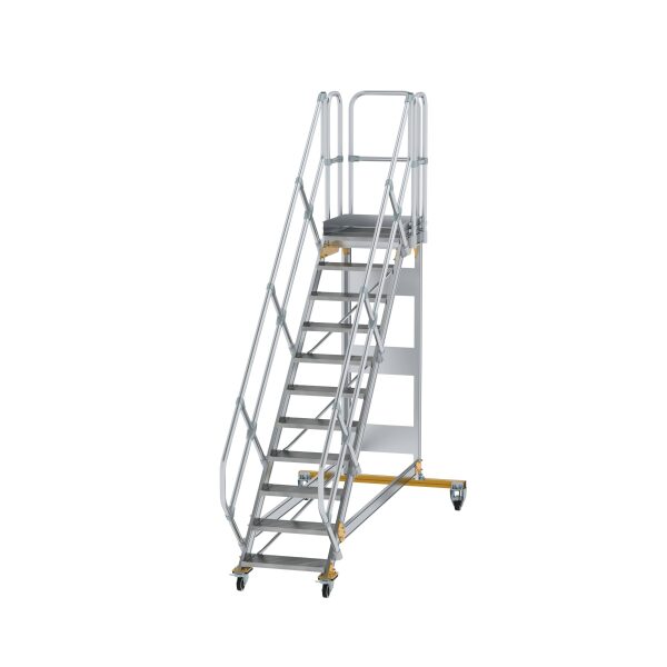 Plattformtreppe 45° fahrbar Stufenbreite 600 mm 11...